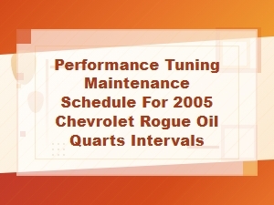 Crafting a Chevrolet Performance Tuning Maintenance Schedule