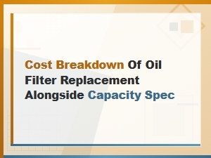 A Step-by-Step Guide to Oil Filter Replacement Costs and Specs